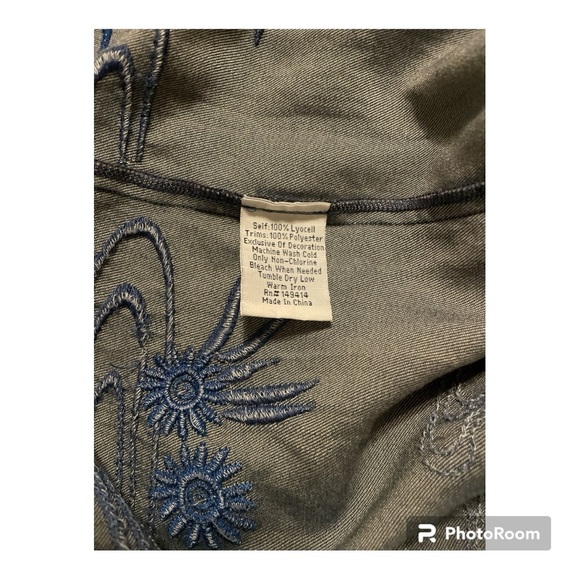 JOHNNY WAS embroidered tiered maxi skirt size small - Picture 6 of 9